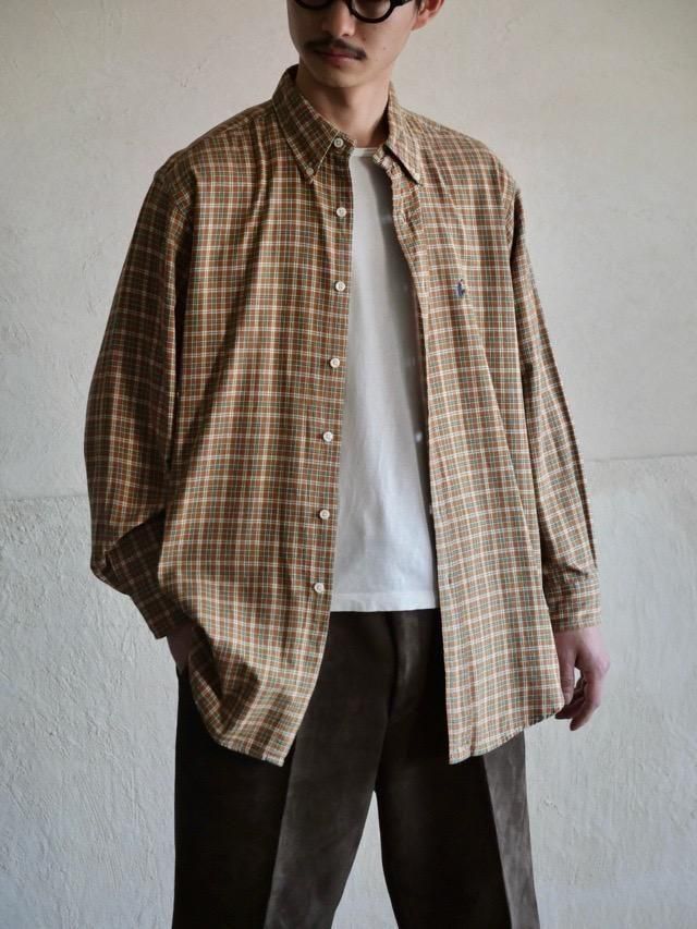 ~1990's POLO COUNTRY Cotton Check Shirt
