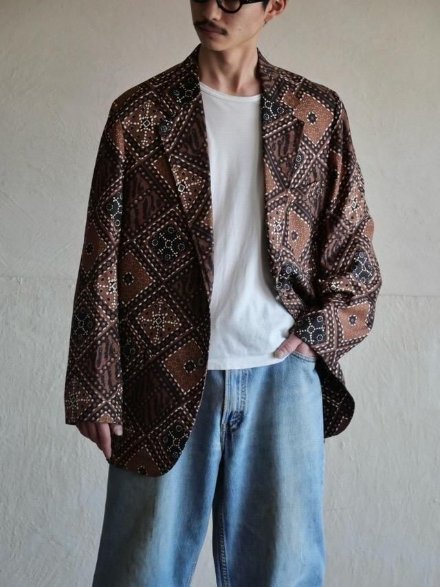 1970's Vintage Printed Design Tailored Jacket