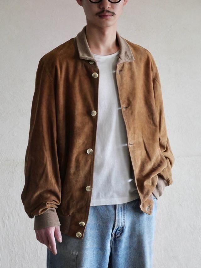 1980~90's Italian Vintage  Goat-Suede VALSTAR Jacket 