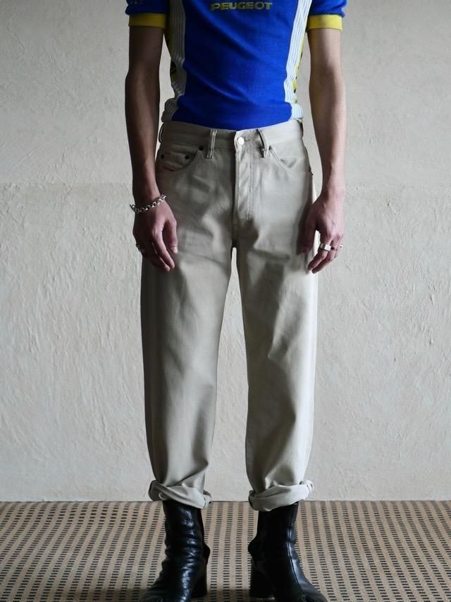 1990's Diesel 5Pockets Pique Trousers "Ivory"