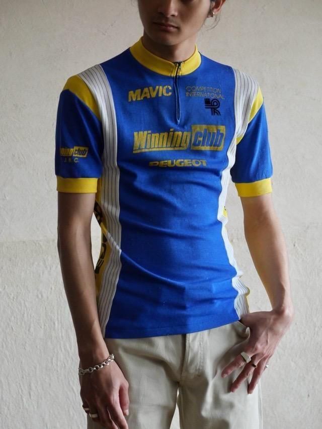 1980's Vintage Cycling Jersey "PEUGEOT"