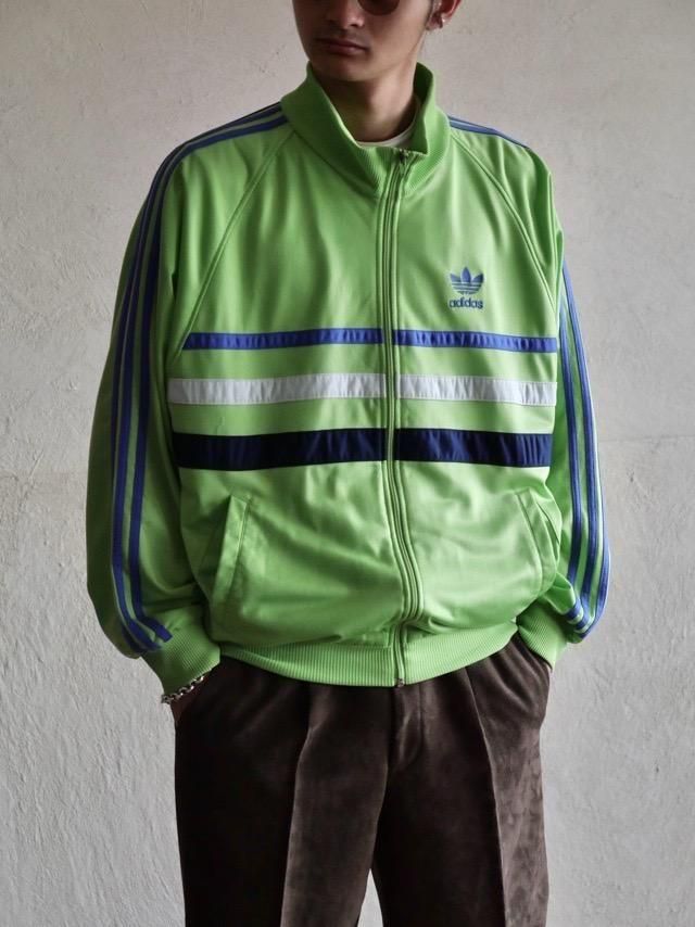late1980's adidas Track Jacket "Frog green"