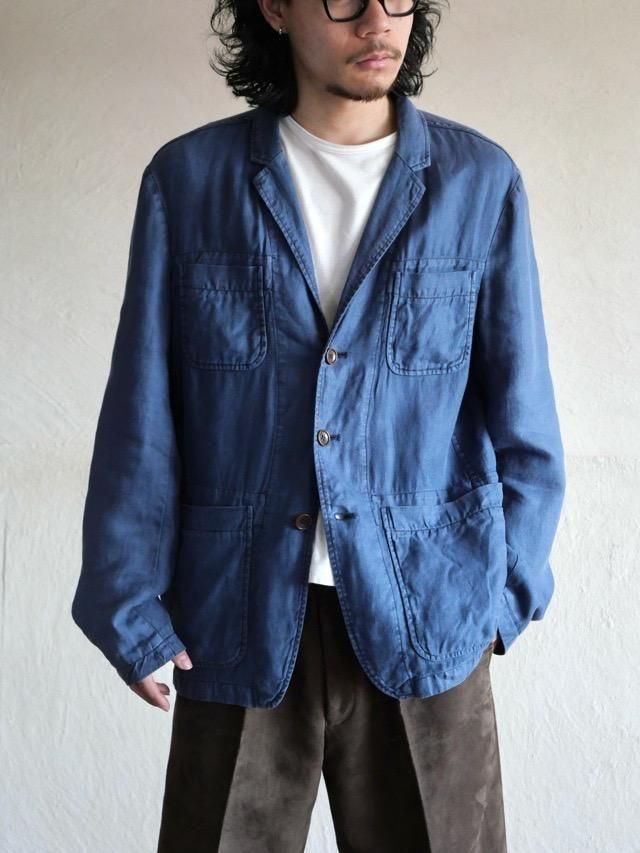 00's BENETTON Linen Tailored Jacket