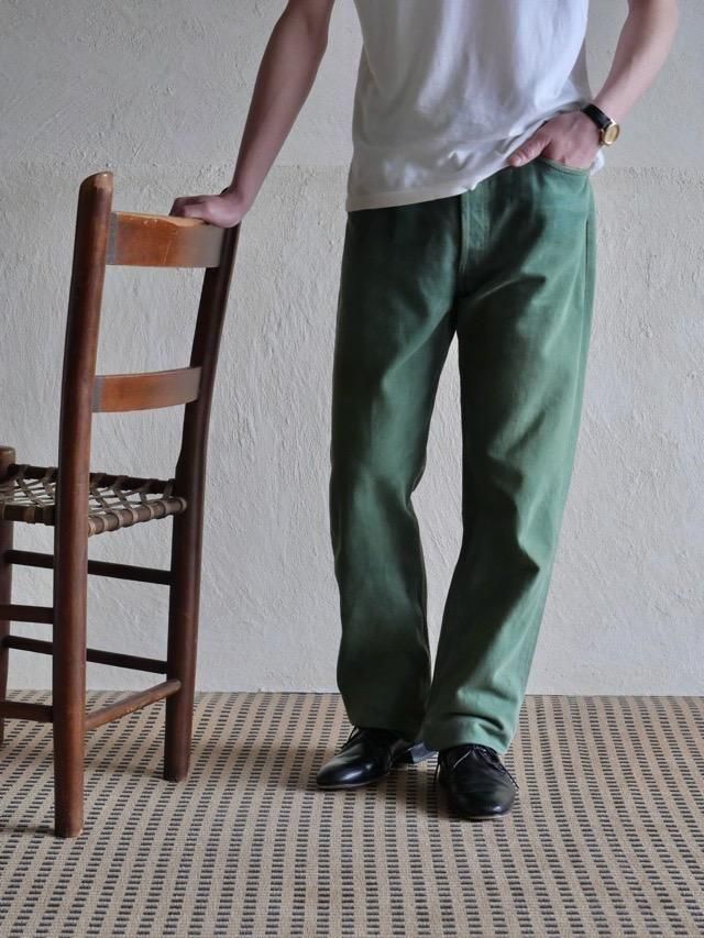 1990's USA Levi's501 Green Denim Pants