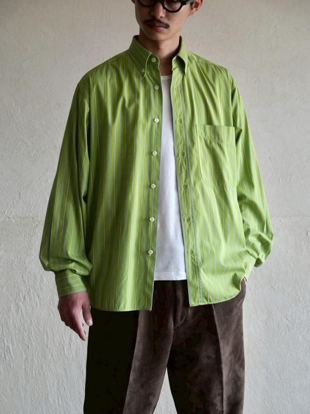 1990~00's Strasburgo Cotton Stripe Shirt, Made in Italy