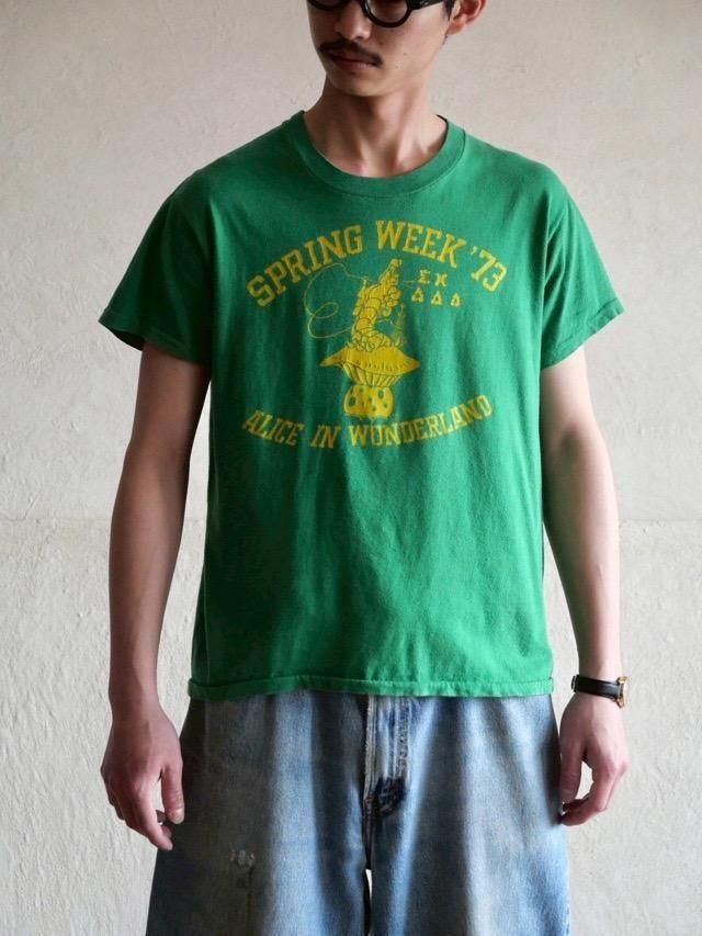 1973s Vintage Printed T-shirt ALICE IN WONDERLAND