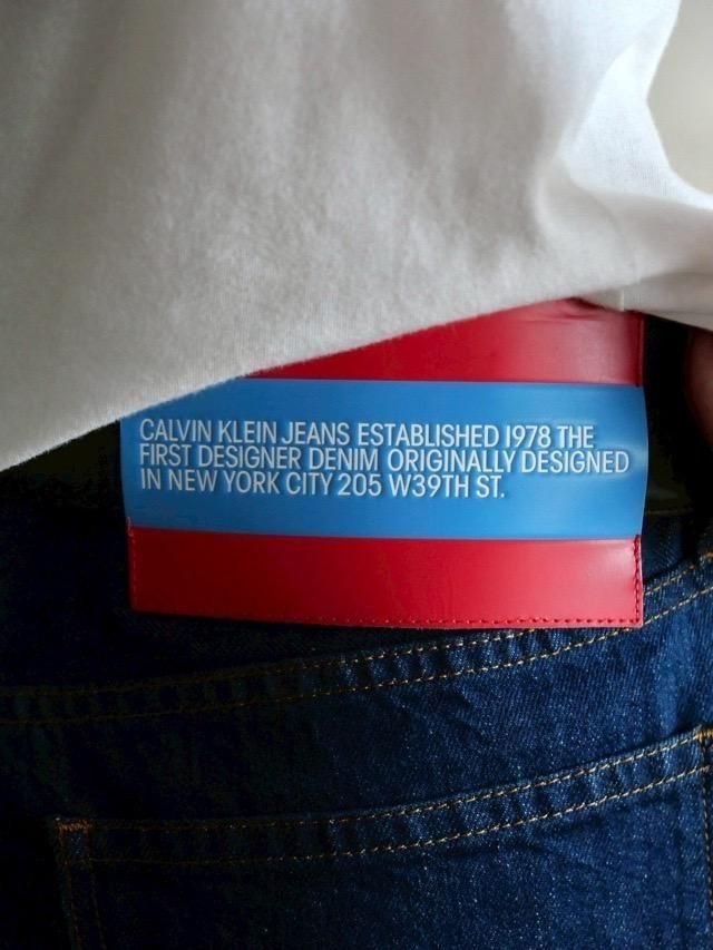 2018s Calvin Klein Jeans by RAF SIMONS 
Narrow Denim Pants, Made in Italy.