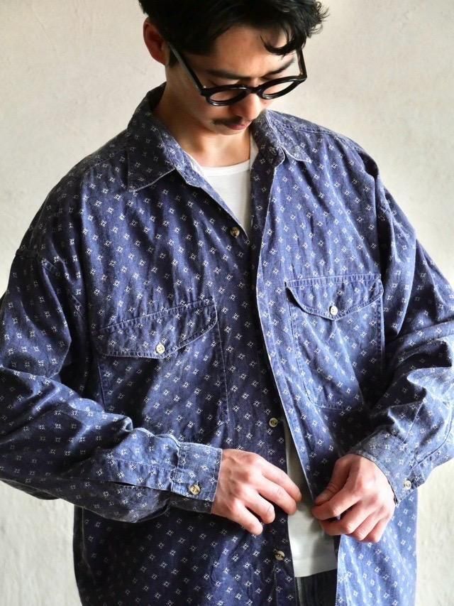 1990's Euro Vintage Printed Cotton Shirt