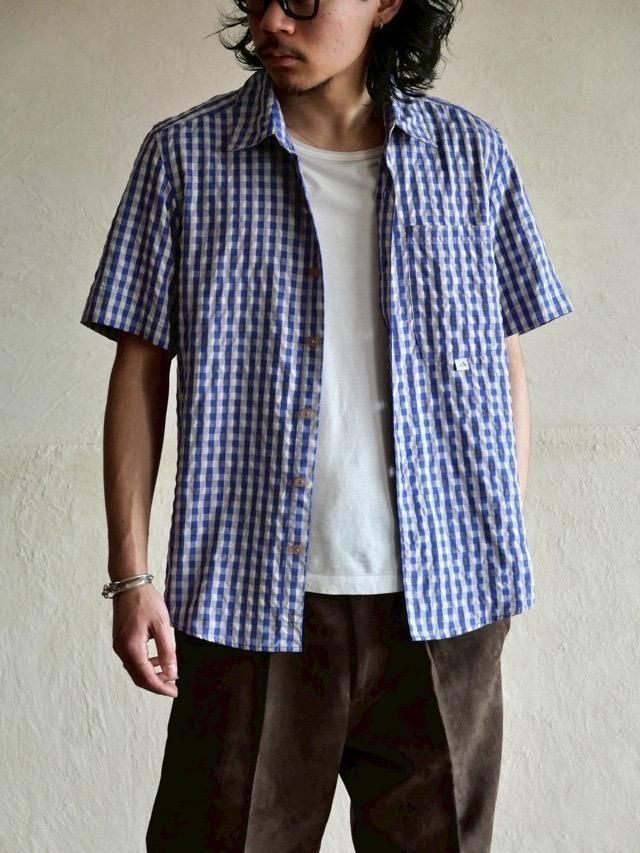 00's adidas Seersucker Gingham Check Shirt