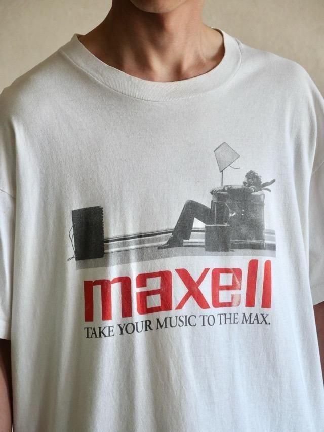 ~1990's Vintage Printed T-shirt "maxell"