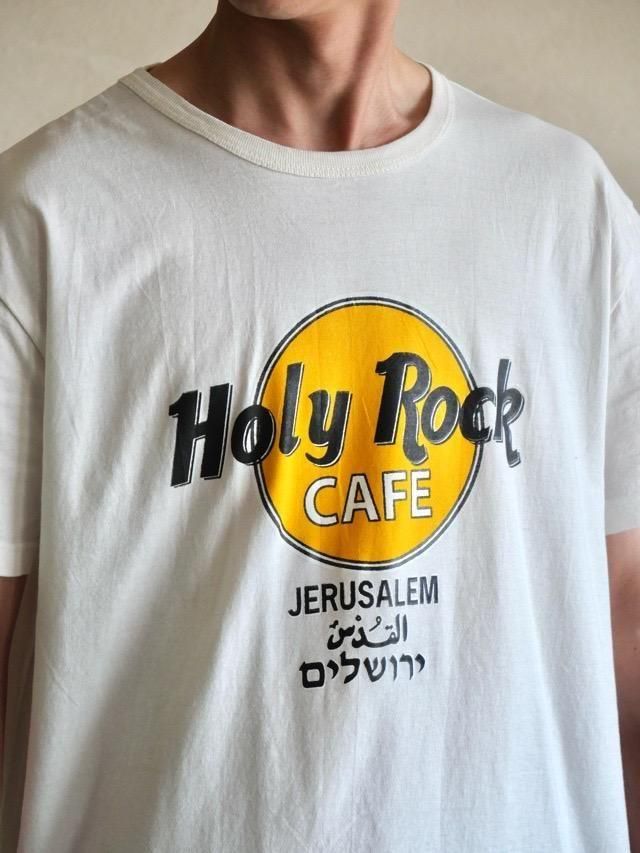 1990~00's Printed T-shirt "Holy Rock Cafe, Jerusalem"
