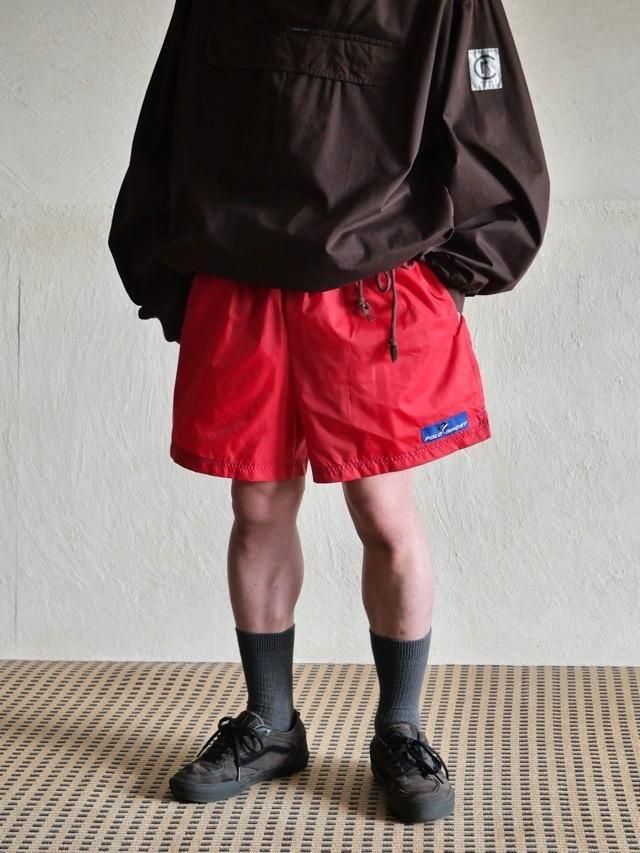 1990's Vintage POLO SPORT 
Ripstop Nylon Swim Shorts, Red