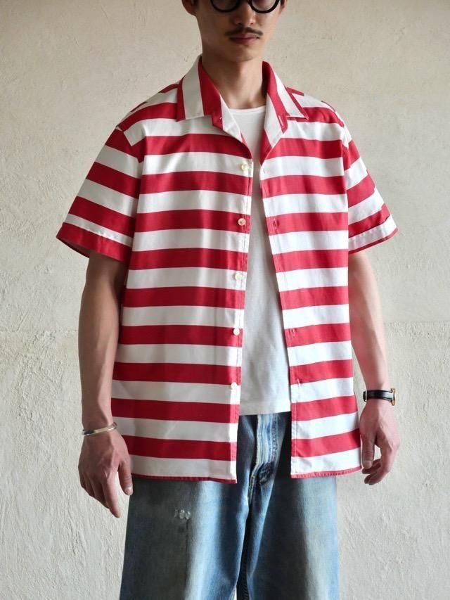 1990's Italian Vintage Shark-collar Cotton Shirt