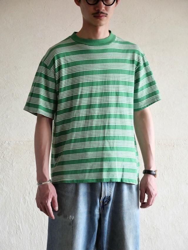1970~80's USA Vintage Border T-shirt, Green