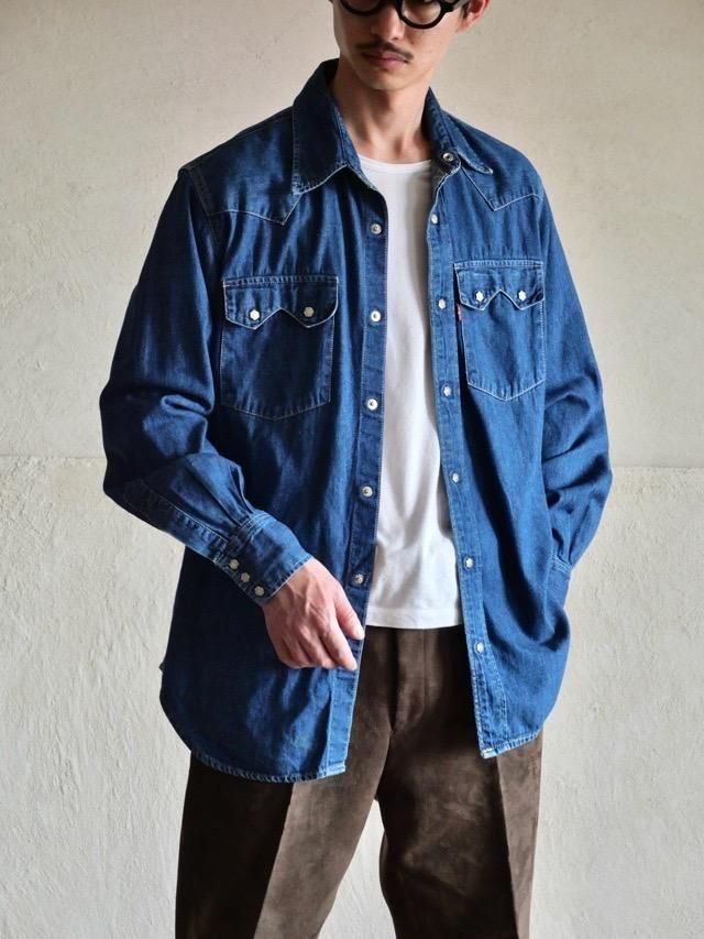 1993's Euro(Italy?) Levi's Western Denim Shirt, Made in Portugal. / No-Horn