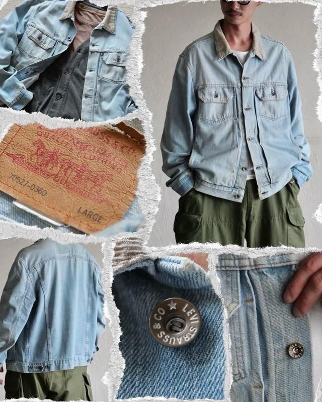 Levi's70527 Front Pleats Design Trucker Jacket