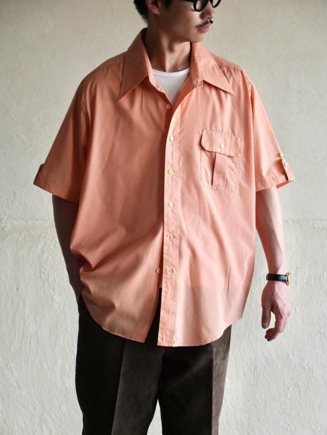 1970's CottonPolyester S/S Shirt "Pink"