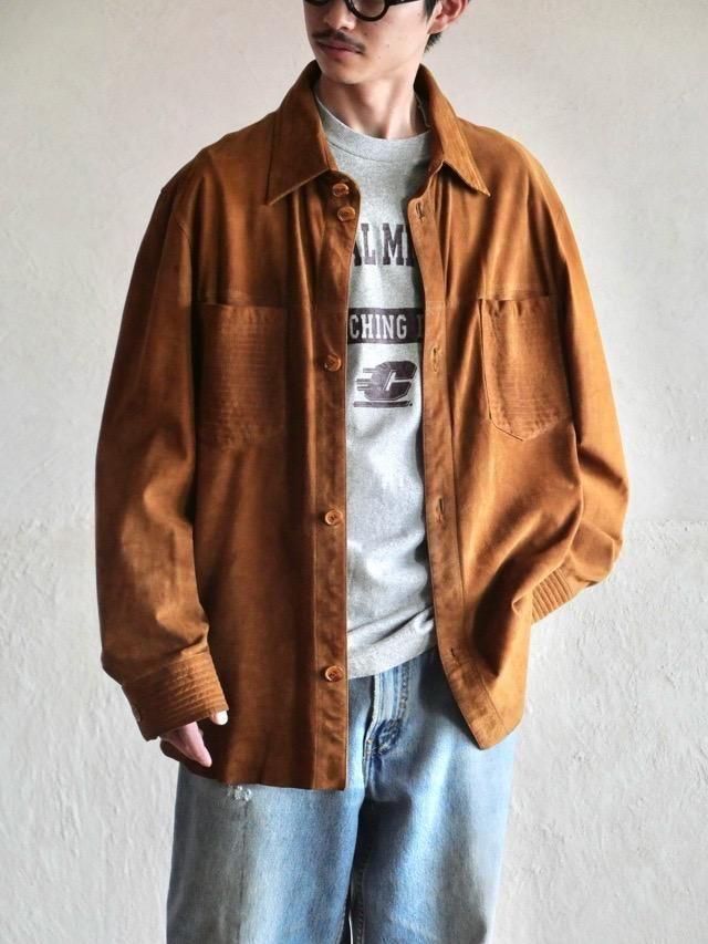 1980~90's Goat Suede Stitched Shirt