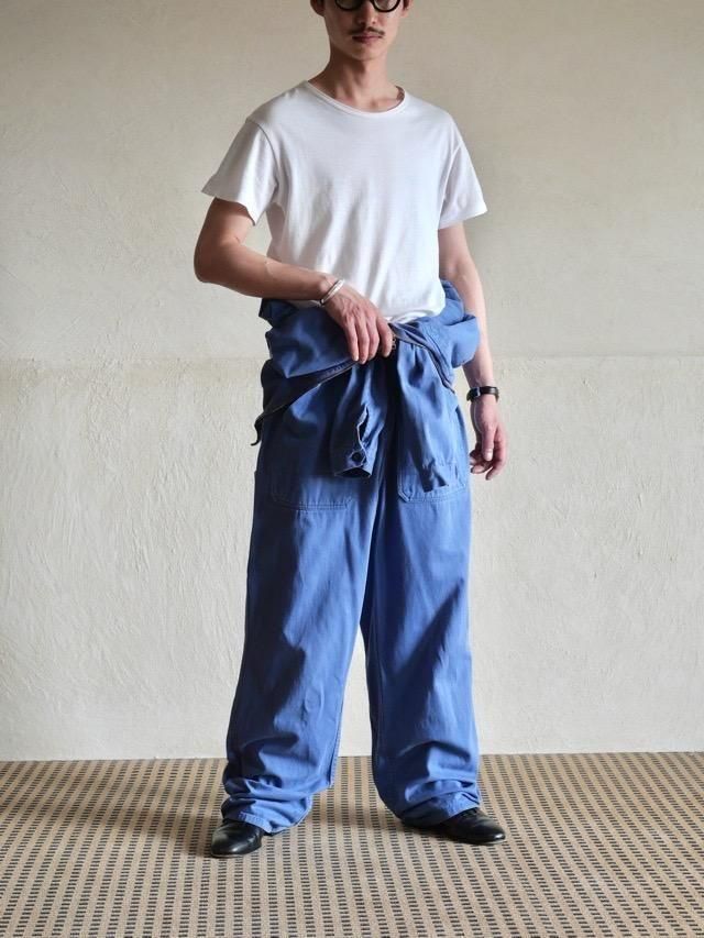 1980's Vintage French Work Cotton Jumpsuit