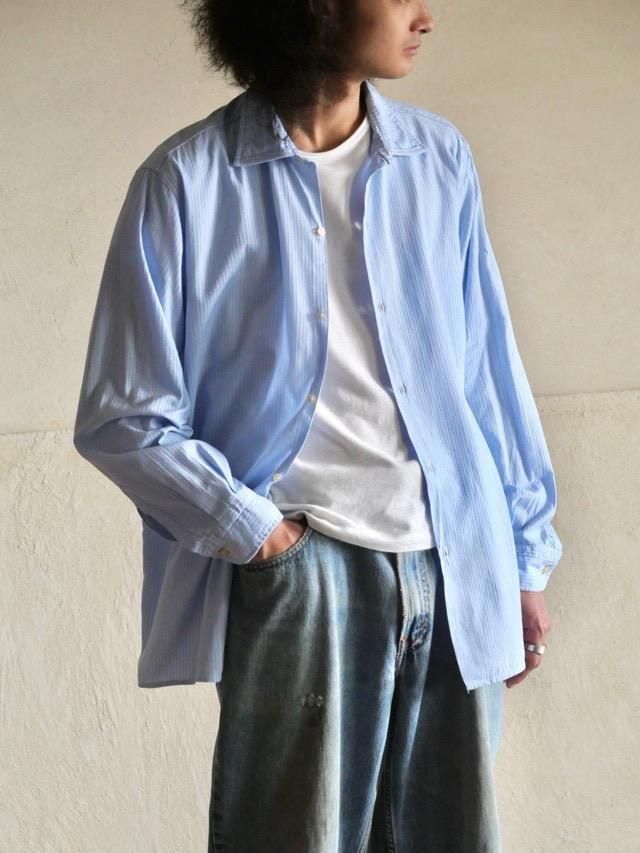 1970~80's Euro Vintage Cotton Stripes Shirt