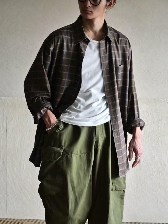 00's Brooks Brothers Cotton Check Shirt Brown