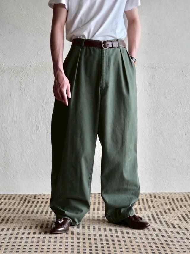 1990's RalphLauren PoloChino Trousers Olive / Made in Canada