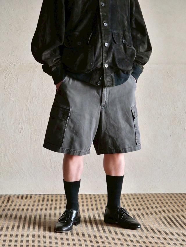 1990's RalphLauren Fade-charcoal Cargo Shorts
