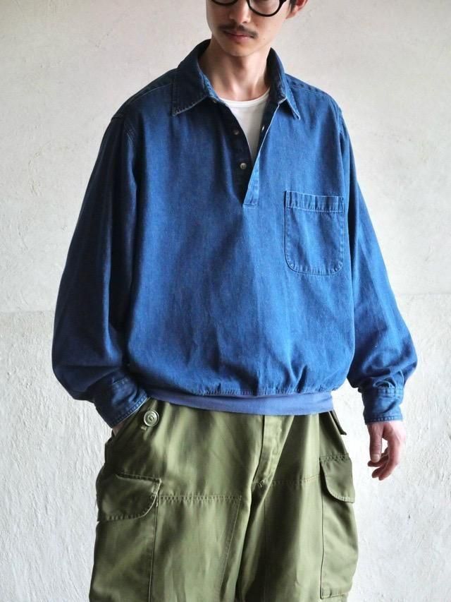 00's TOWNCRAFT Denim Pullover Shirt