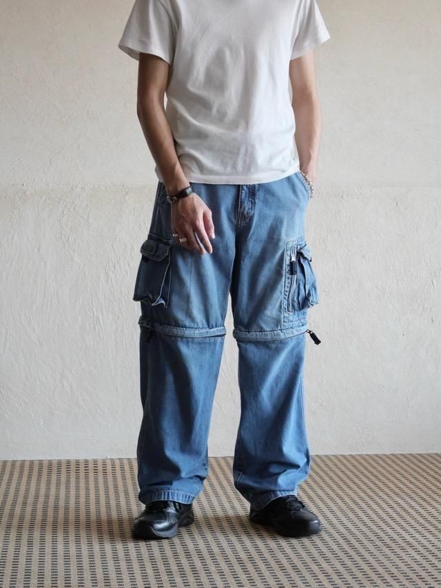 Detachable Denim Cargo Pants