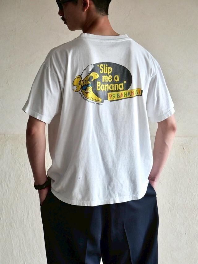 1990's " Slip me a Banana " Printed Cotton T-shirt