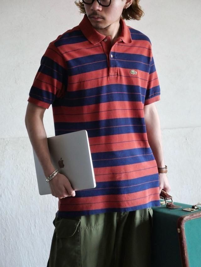 1980's Vintage French LACOSTE Border Polo Shirt