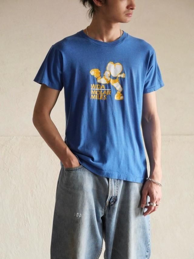 1980s Vintage Printed T-shirt MOLAR MILES , Made in USA.