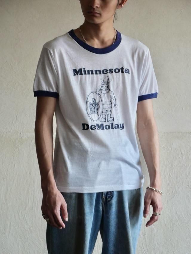 1980's vintage Ringer T-shirt "DeMolay"