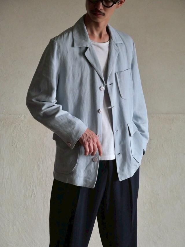 1990's Italy LinenCotton Summer Tailored Jacket