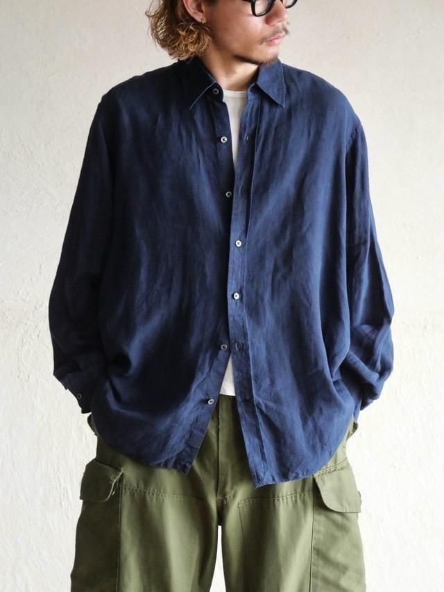 RalphLauren "Purple-label" ShirtNavy / Linen