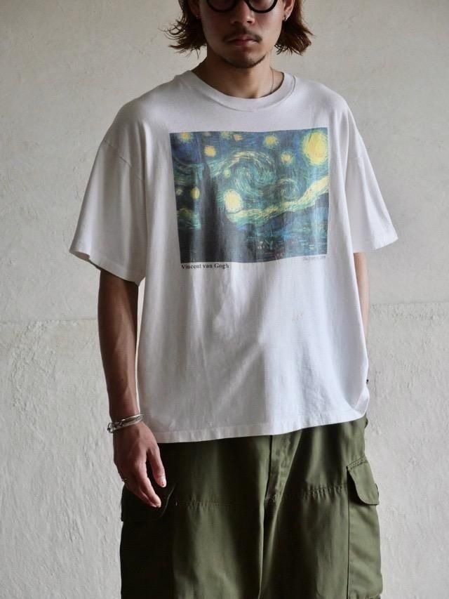 1990s Printed T-shirt Vincent van Gogh / Made in USA.