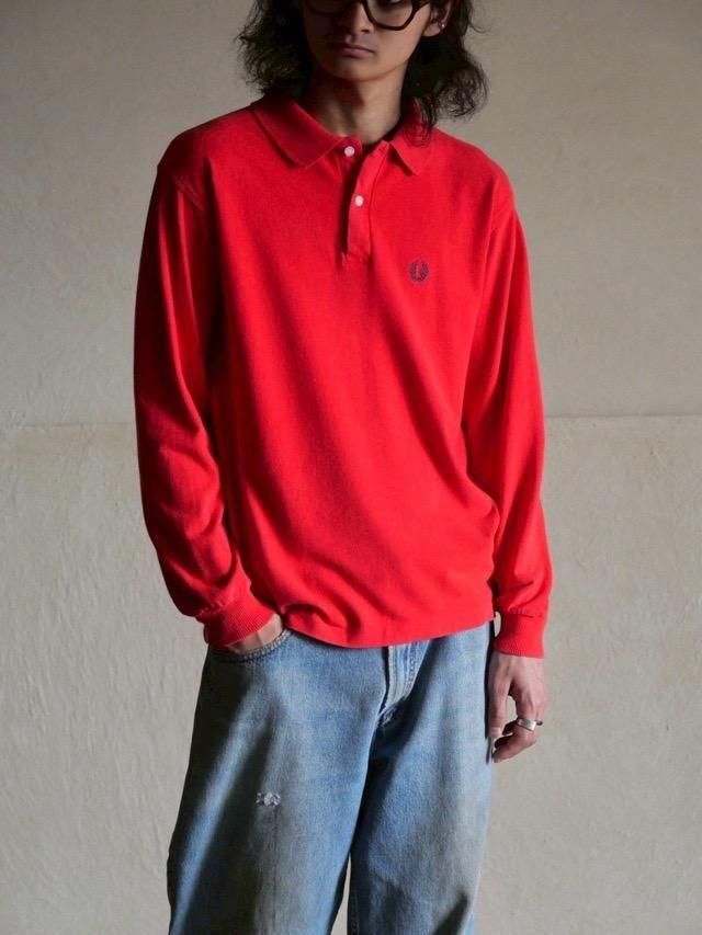 1980's FRED PERRY L/S Cotton Polo Shirt
