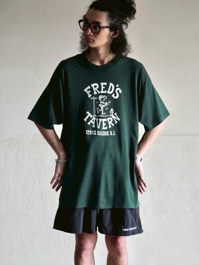 1990's F.O.L. 2XL size Hamburger Shop T-shirt