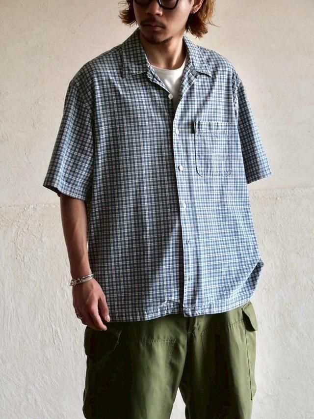 00's Abercrombie&Fitch Open-collar Check S/S Shirt