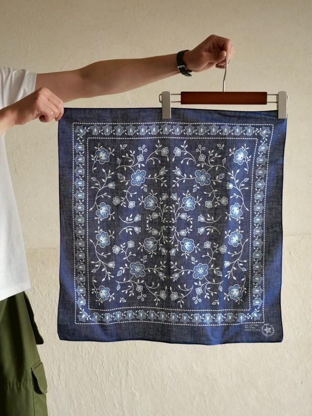 小物 MADE IN USA crosspattern Vintagebandanna Made in U.S.A. Bandanna 【Blue】 - Vintage & Archive
