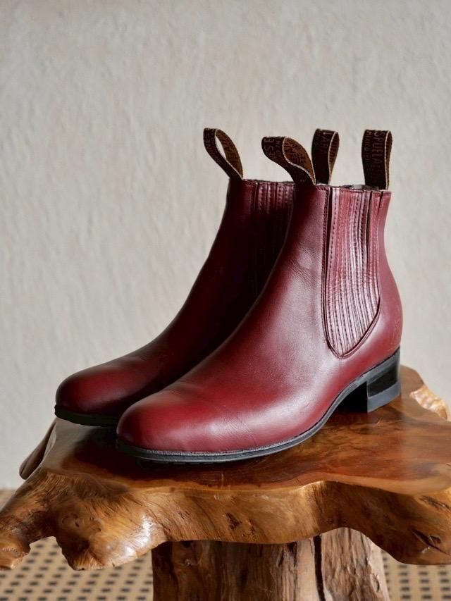 Made in Mexico Side Gore Boots "Burgundy"