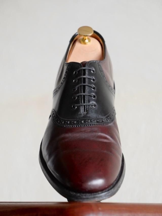 JOHNSTON&MURPHY Saddle Shoes Black  Burgundy