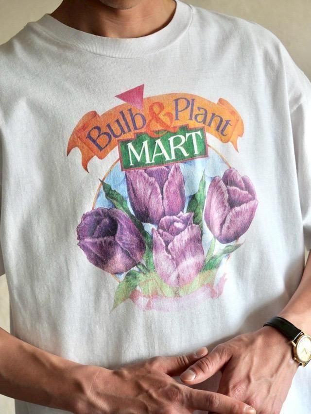 1990's Hanes "Purple tulips" Printed T-shirt