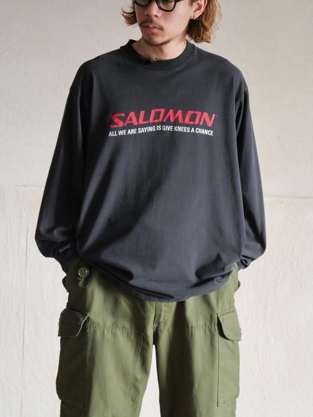 1990's SALOMON Good-fade Black L/S T-shirt
