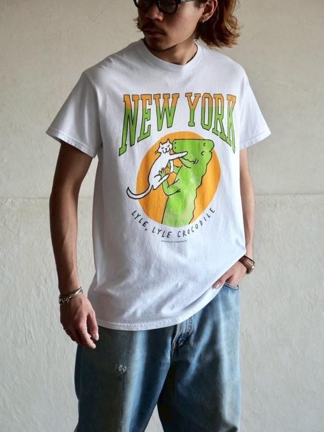 Printed T-Shirt, Cat and Crocodile in New York
