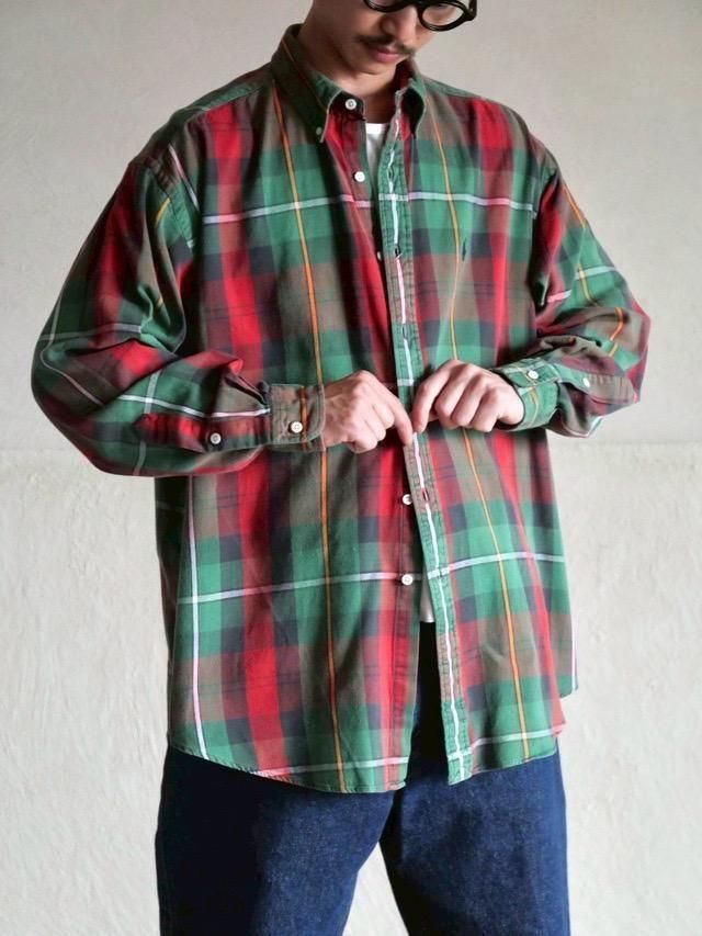 1990's RalphLauren "The Big Shirt" Check shirt