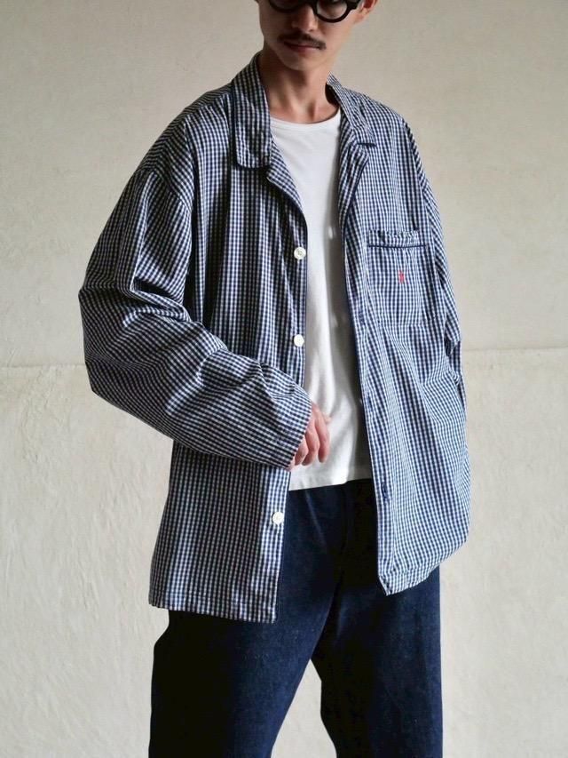 00's RalphLauren Gingham-check Pajamas Shirt