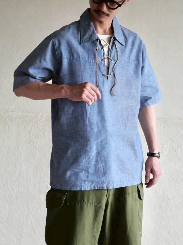 1960~70's Vintage h.i.s S/S Chambray Shirt