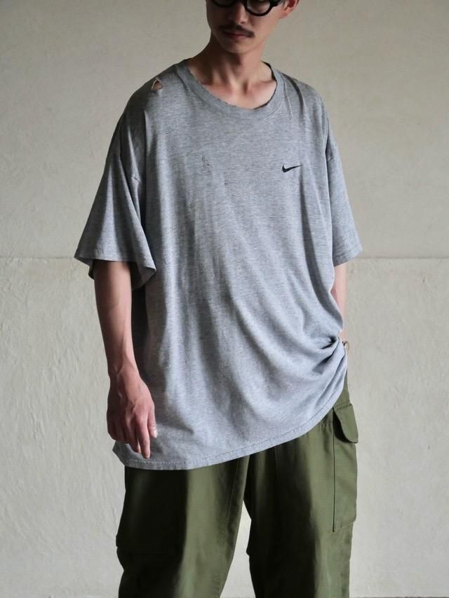 1990's NIKE Simple LOGO T-shirt Gray