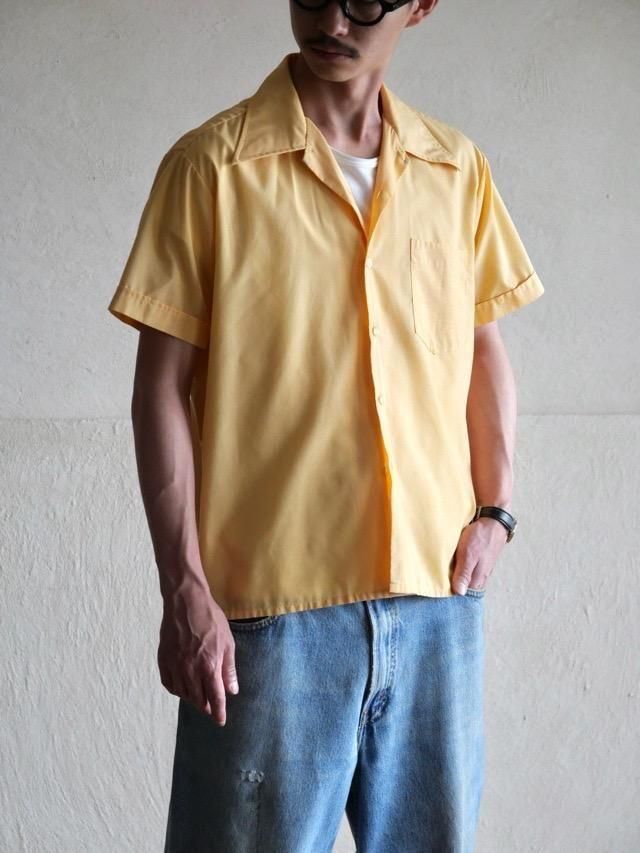 1970's Vintage PolyCotton S/S Shirt "Yellow"
Marshall Scott / Made in Singapore